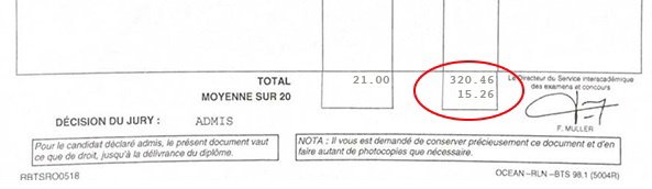 Bulletin relevé de notes de pour son BTSA ME Bulletin relevé de notes de pour son BTSA ME